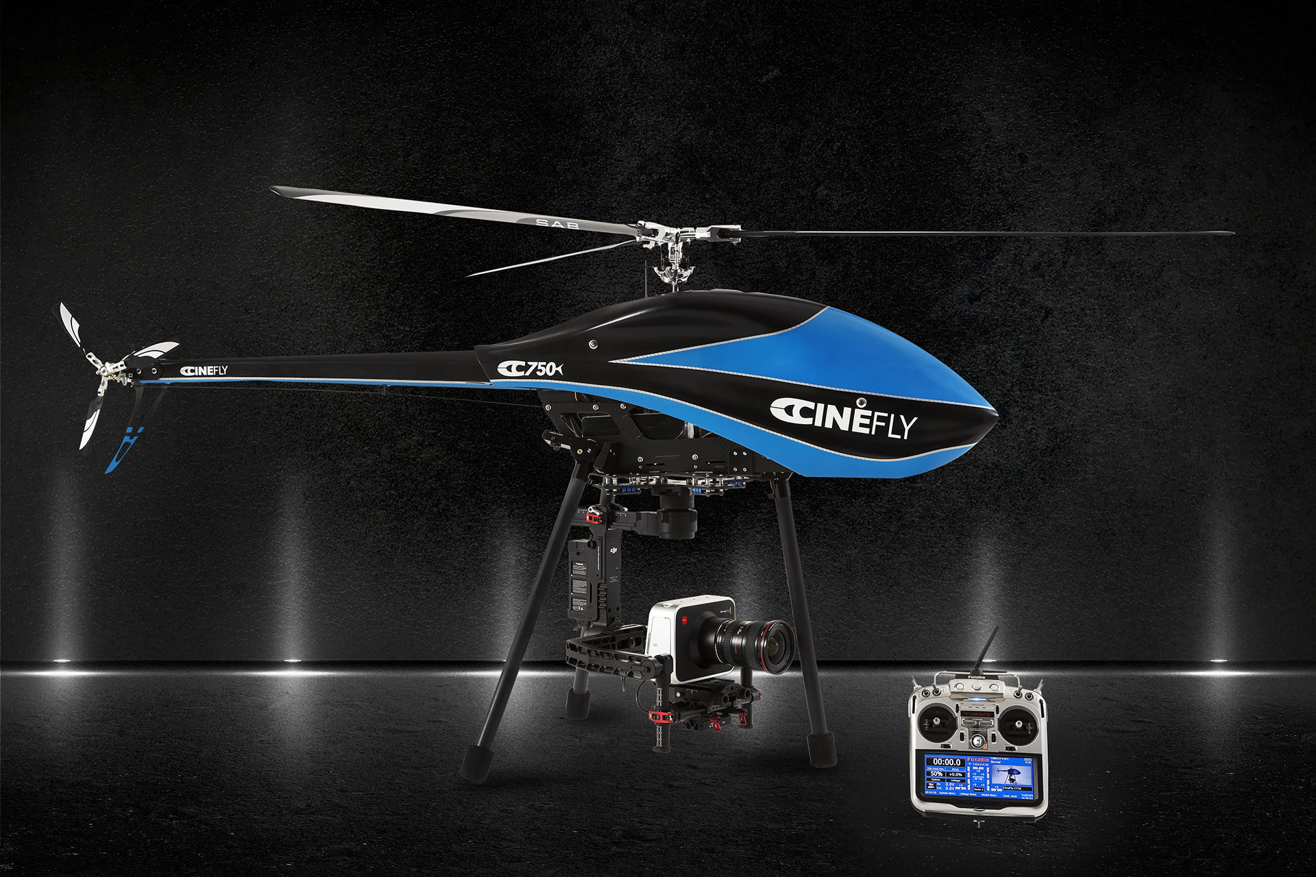 Cinefly C750 CINEMA HELI RC BLACK MAGIC PRODUCTION CAMERA